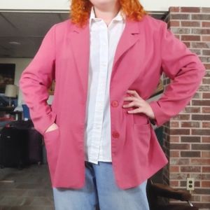 Lightweight pink blazer